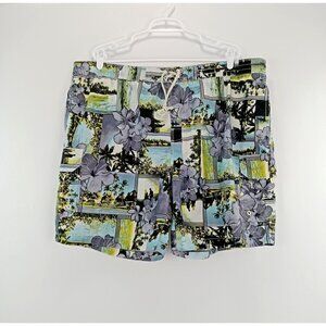 Caribbean Joe Mens Swim Trunks Surf Beach Multicolor XXL MESH Lined Inseam 7"